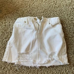 Forever 21 Girls white denim skirt